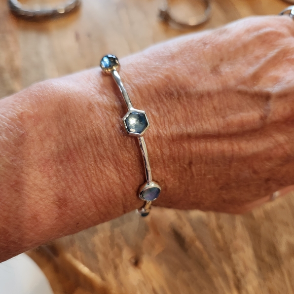 Ippolita 925 Elegant Silver and Blue Bracelet - Picture 1 of 6
